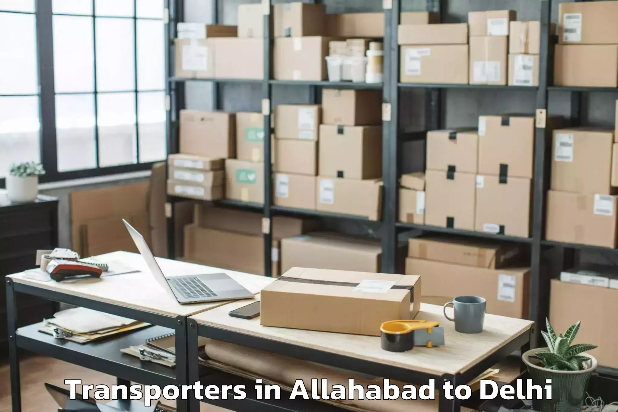 Easy Allahabad to Defence Colony Transporters Booking